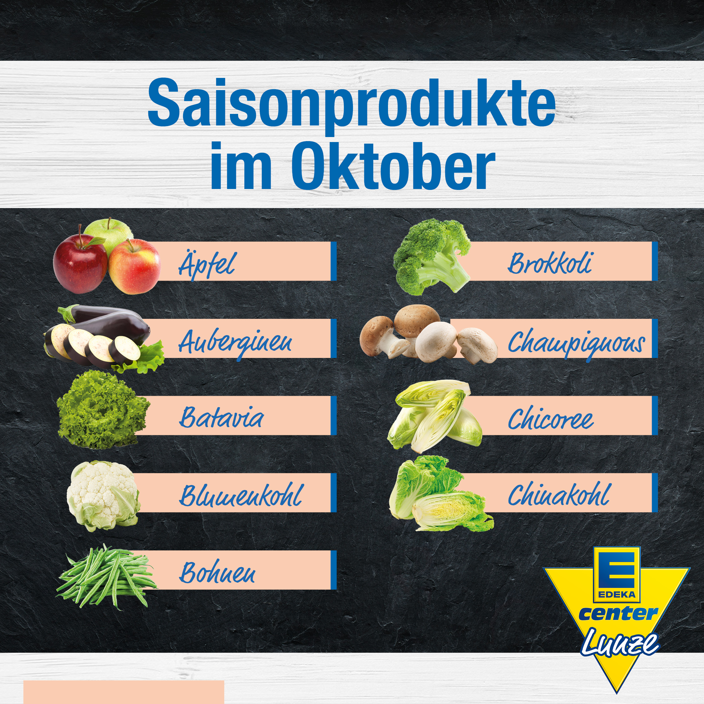 EDEKA Lunze Saisonkalender Oktober 2024