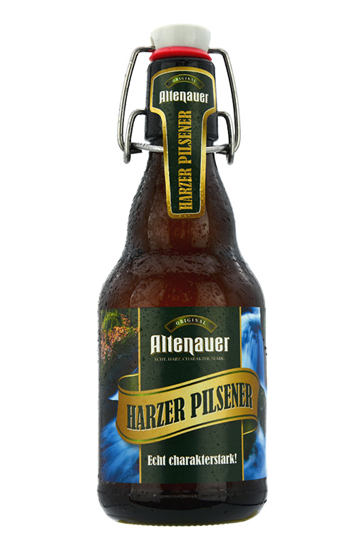 Harzer Pilsener in der Flasche von der Altenauer Brauerei.