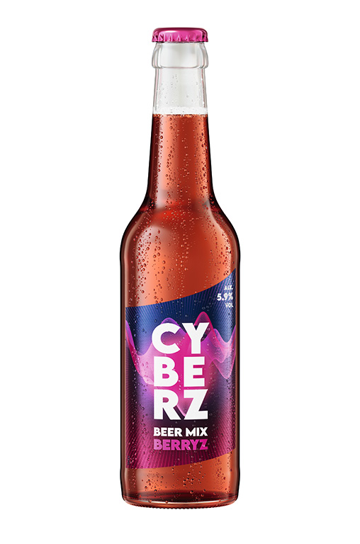 Einzelne Flasche von Cyberz der Sorte Berryz.