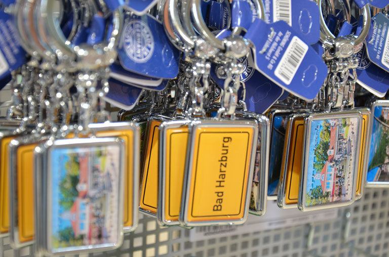 Schlüsselanhänger sind ein beliebtes Andenken aus Bad Harzburg