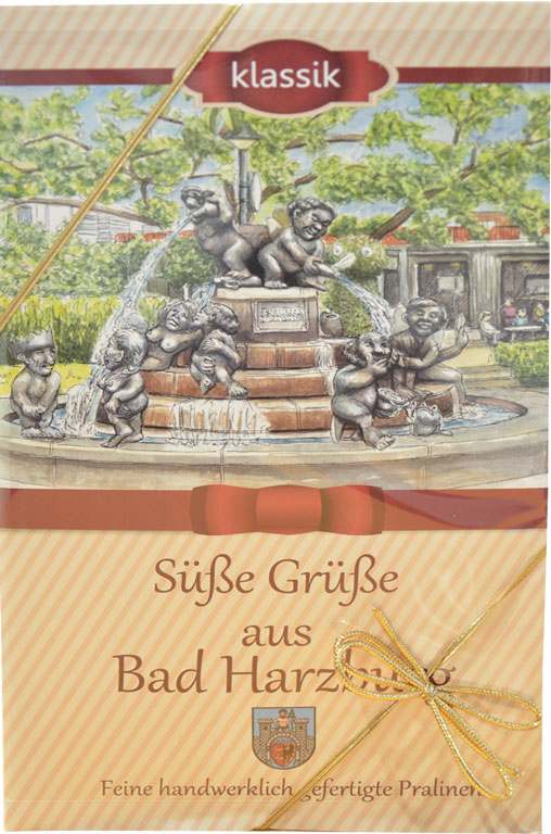 Suüße Grüße aus Bad Harzburg handwerklich gefertigte Pralinen