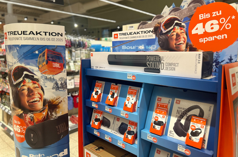 neue Treueaktion von JBL im E-Center Lunze