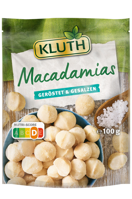 Macadamias geröstet und gesalzen